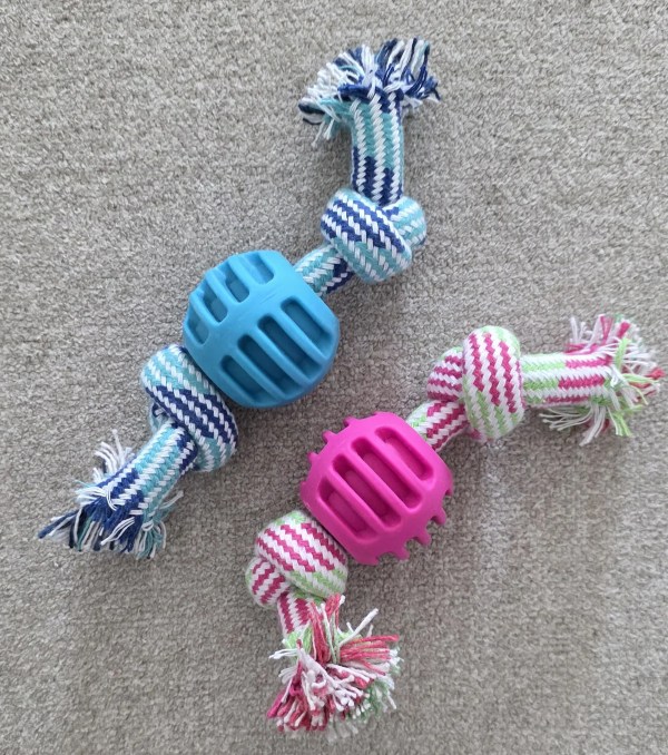 Rubber Ball Rope Toy
