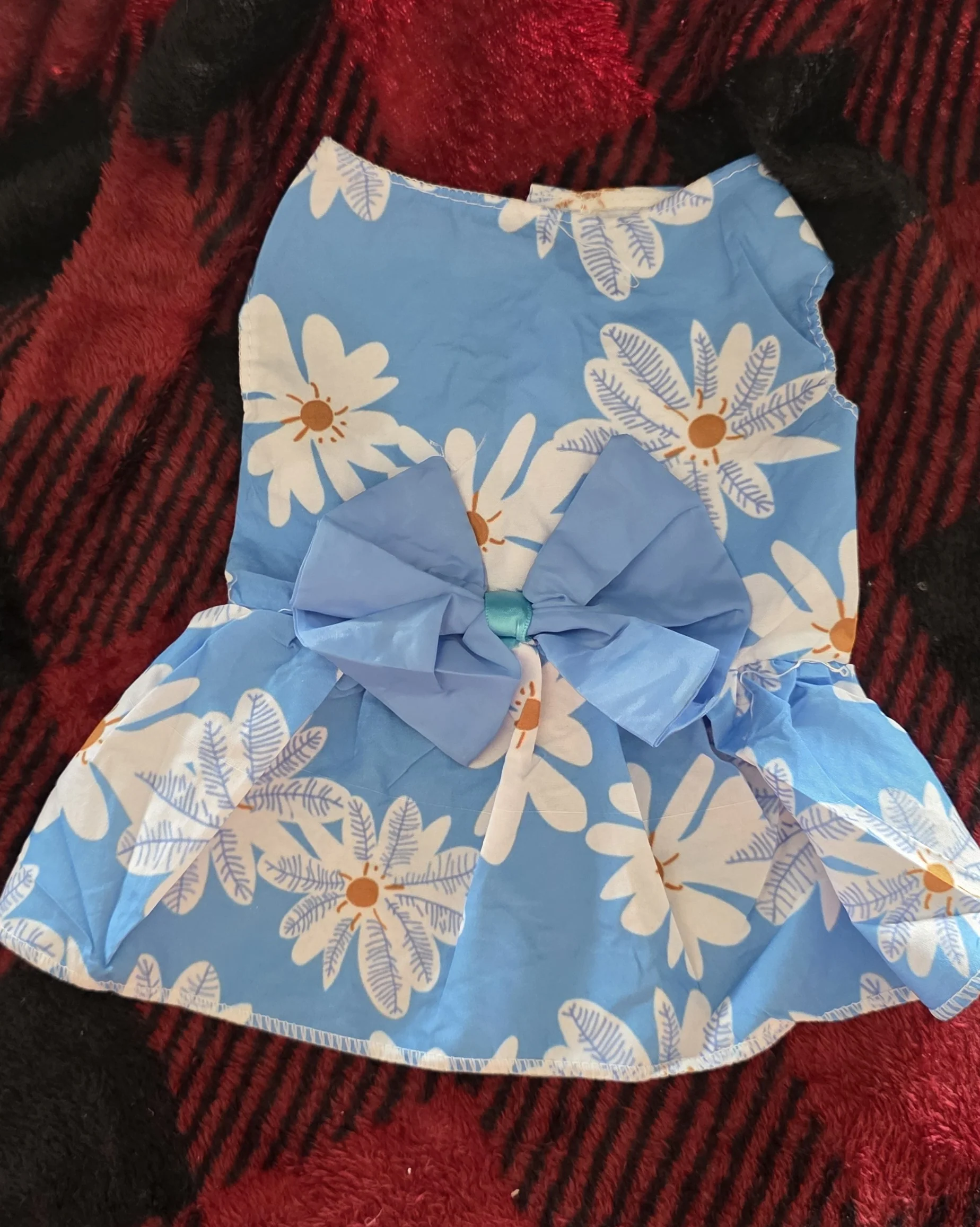 Floral Bowknot Puppy Dress 2 - Image 4
